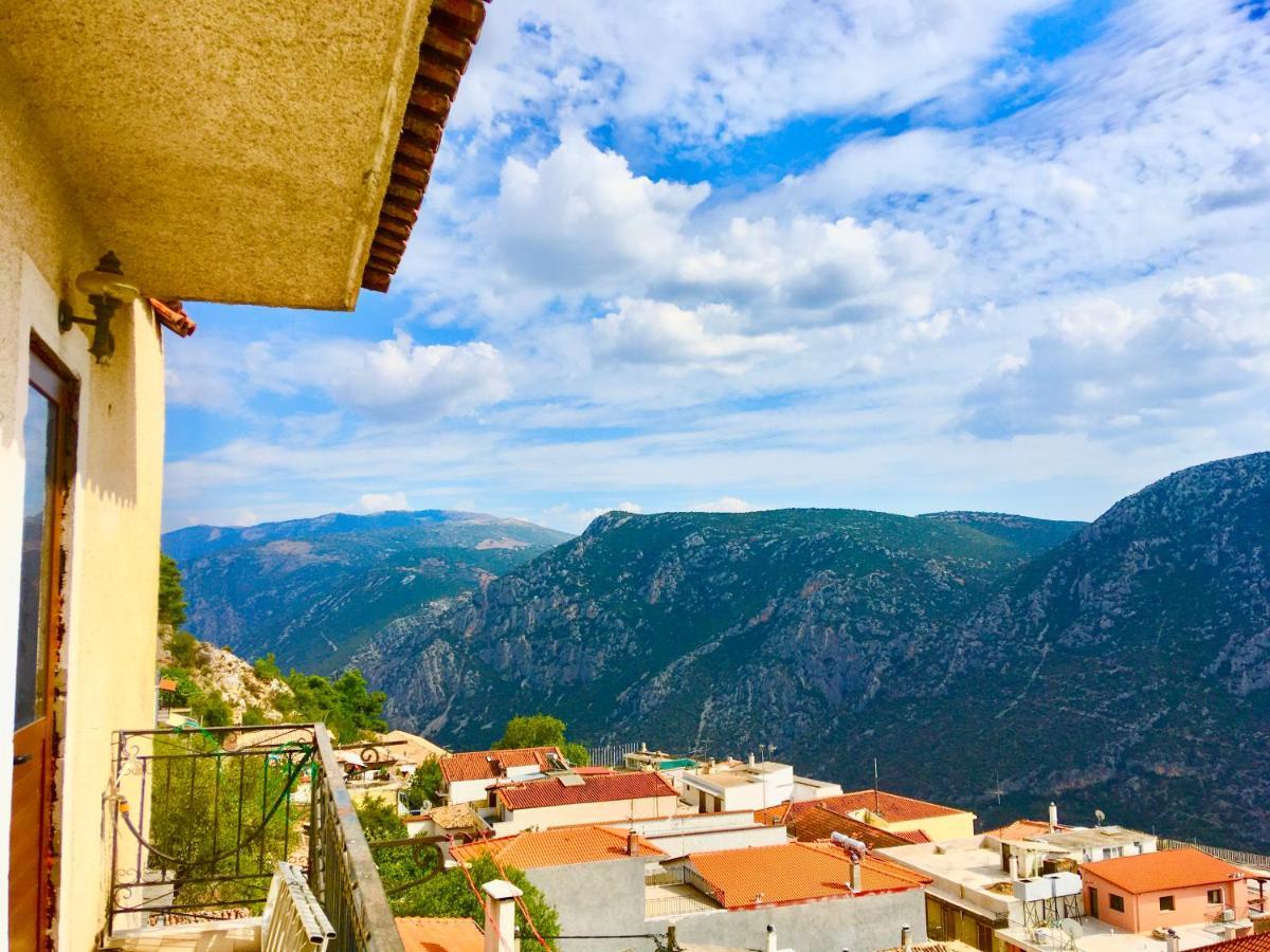 Delphi Celebrity V I P The Navel Of The Earth, Center-Delphi-Penthouse Galaxy&Sky Panoramic View, Harmony&Yoga Διαμέρισμα Εξωτερικό φωτογραφία